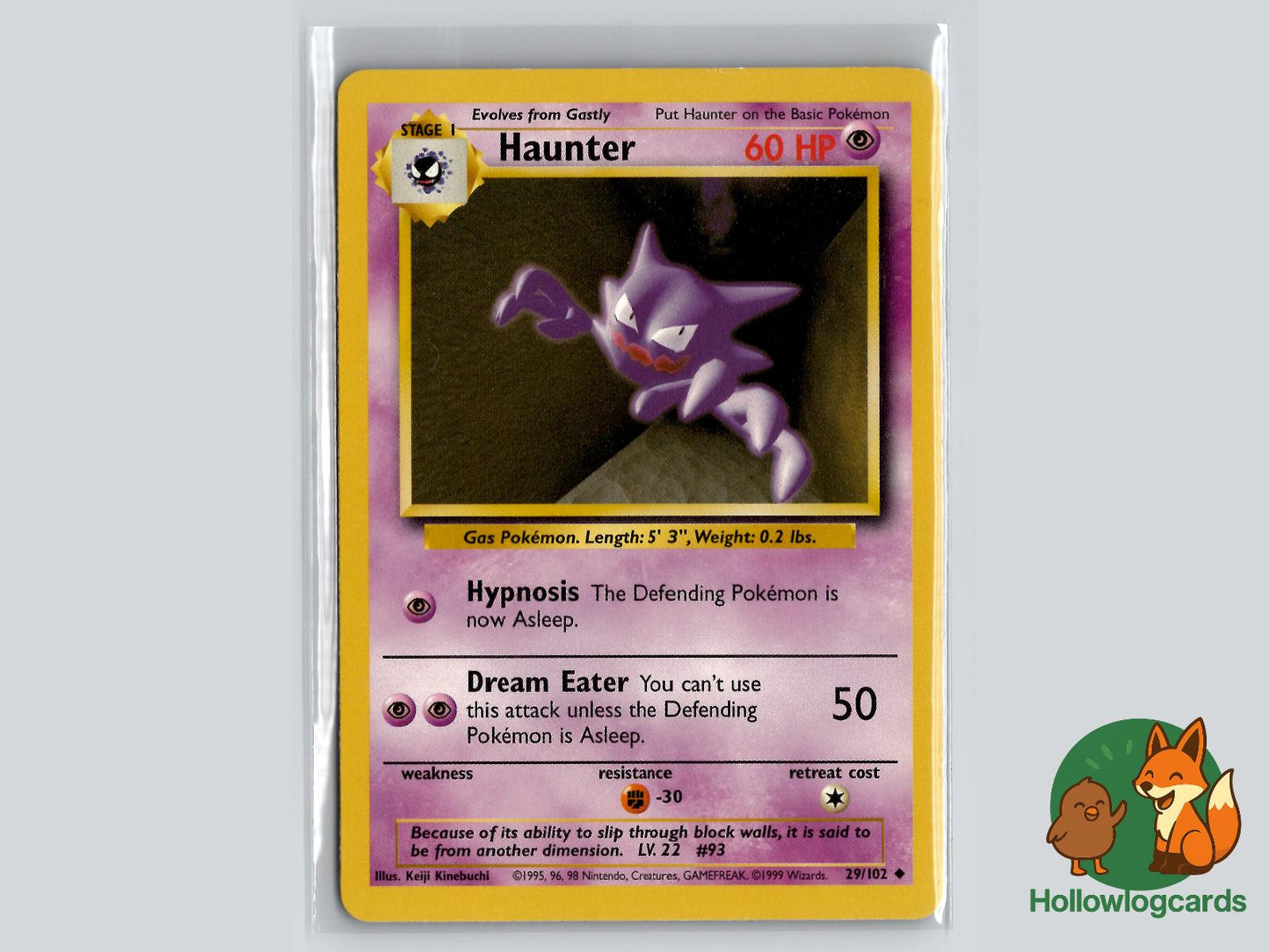 Haunter (29/102) - Base Pokémon Card