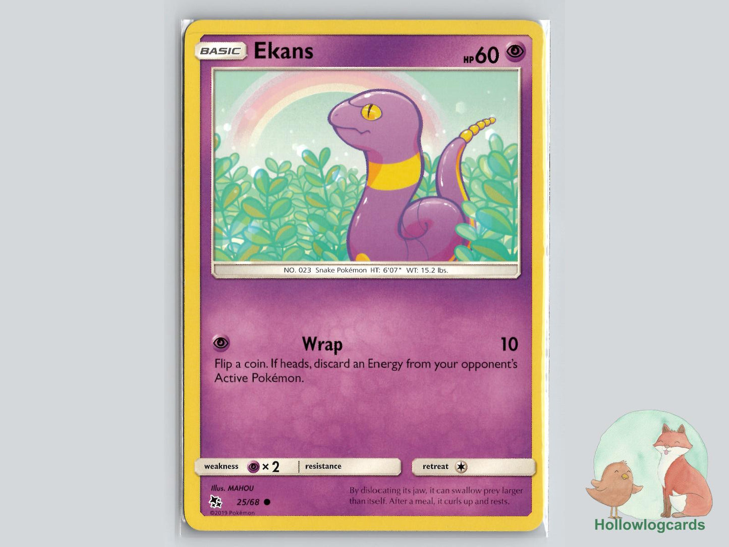 Ekans (25/68) - Hidden Fates Pokémon Card