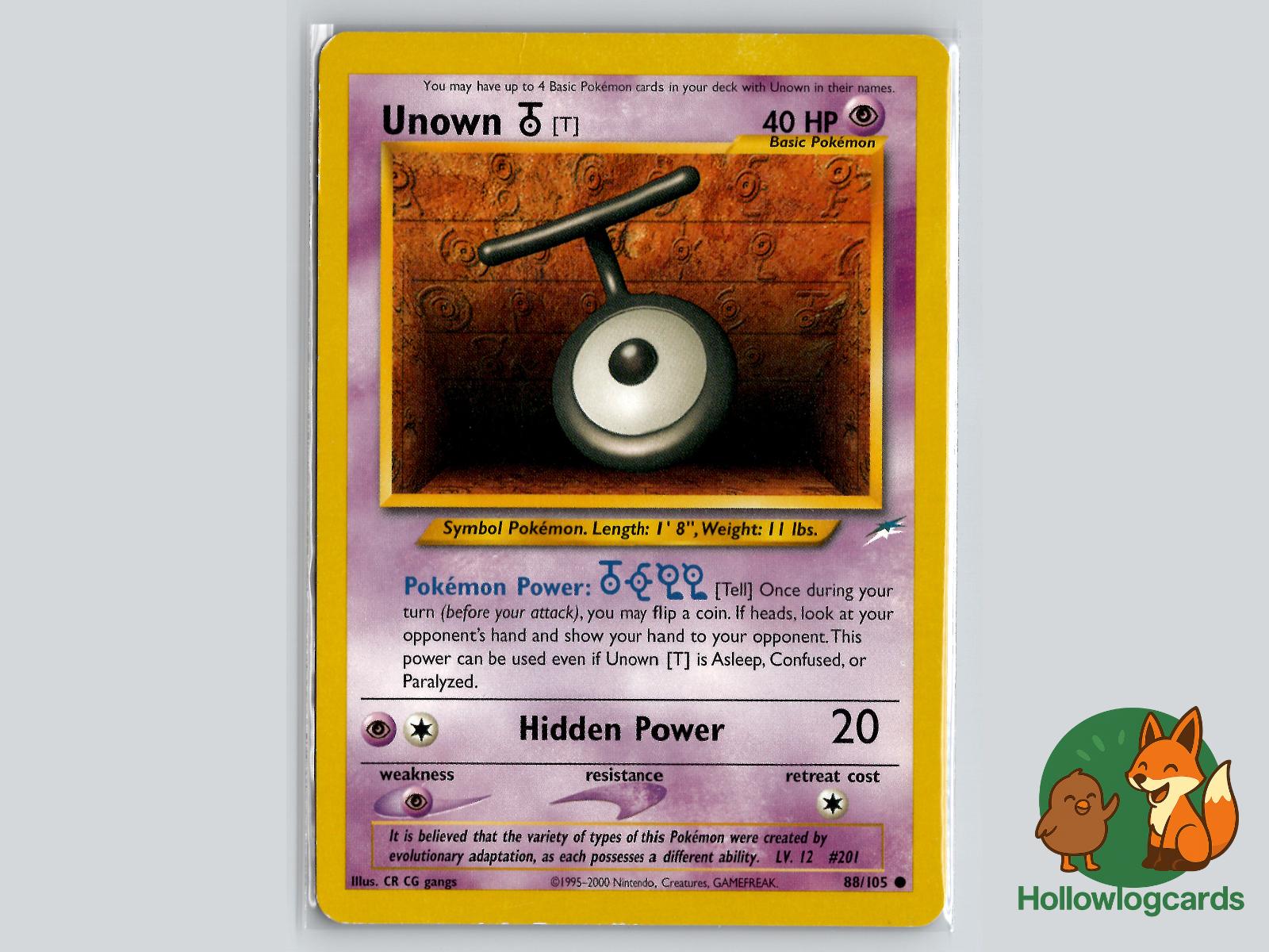 Unown [T] (88/105) - Neo Destiny Pokémon Card