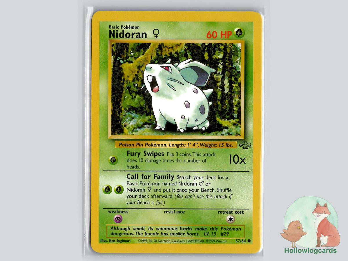 Nidoran F (57/64) - Jungle Pokémon Card