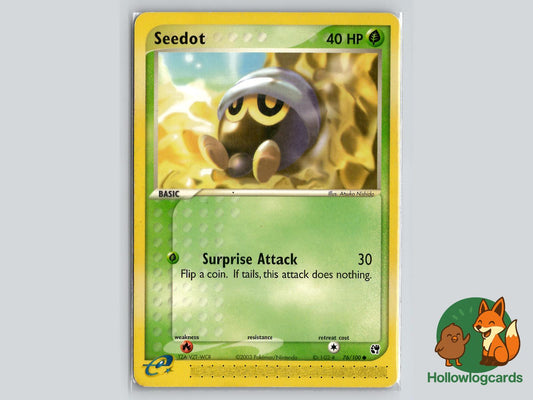 Seedot (76/100) - Sandstorm Pokémon Card