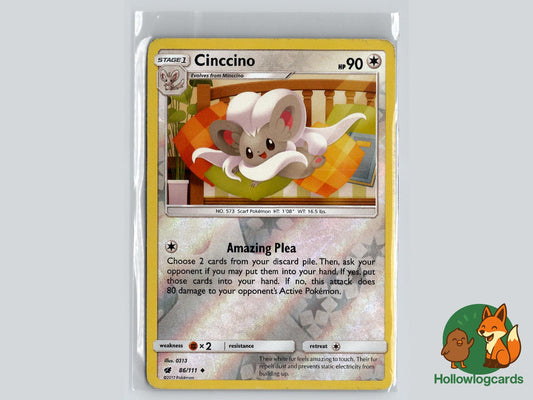 Cinccino (86/111) - Crimson Invasion Pokémon Card