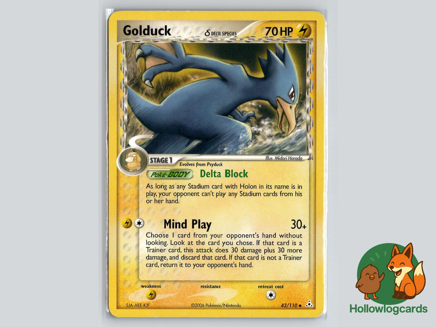 Golduck (43/110) - Holon Phantoms Pokémon Card