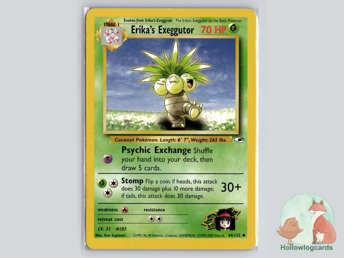 Erika's Exeggutor (44/132) - Gym Heroes Pokémon Card