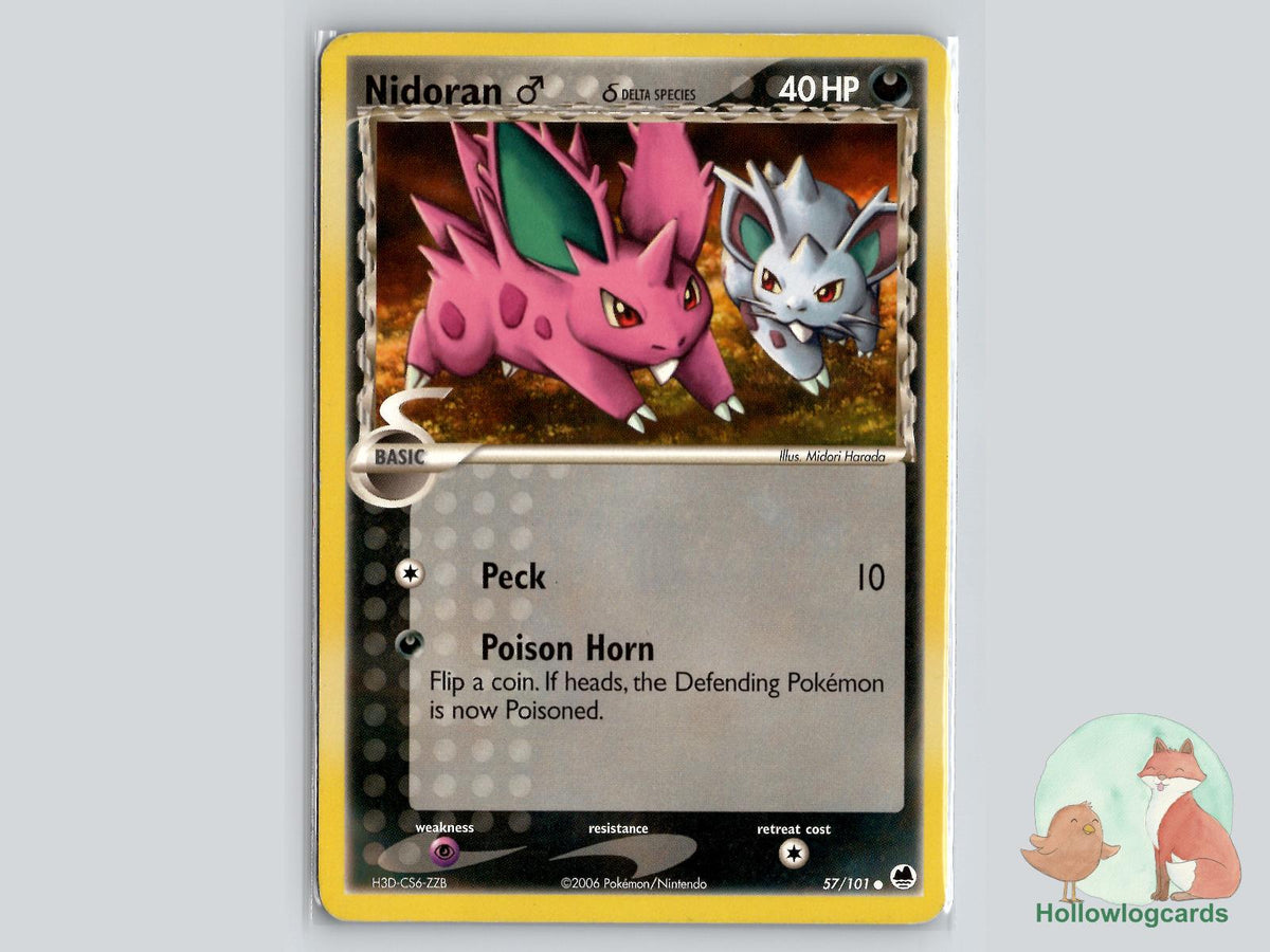 Nidoran M (57/101) - Dragon Frontiers Pokémon Card