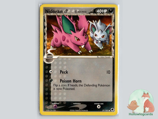 Nidoran M (57/101) - Dragon Frontiers Pokémon Card