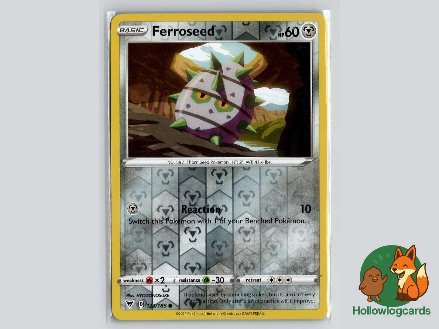 Ferroseed (123/185) - Vivid Voltage Pokémon Card