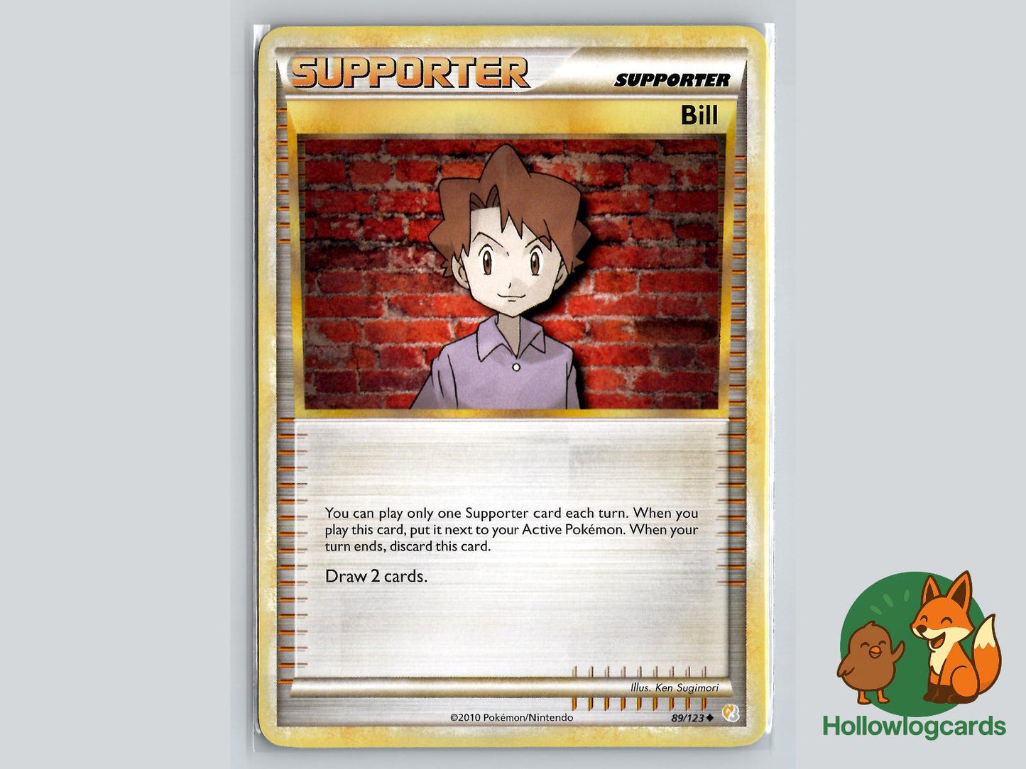 Bill (89/123) - HeartGold & SoulSilver Pokémon Card