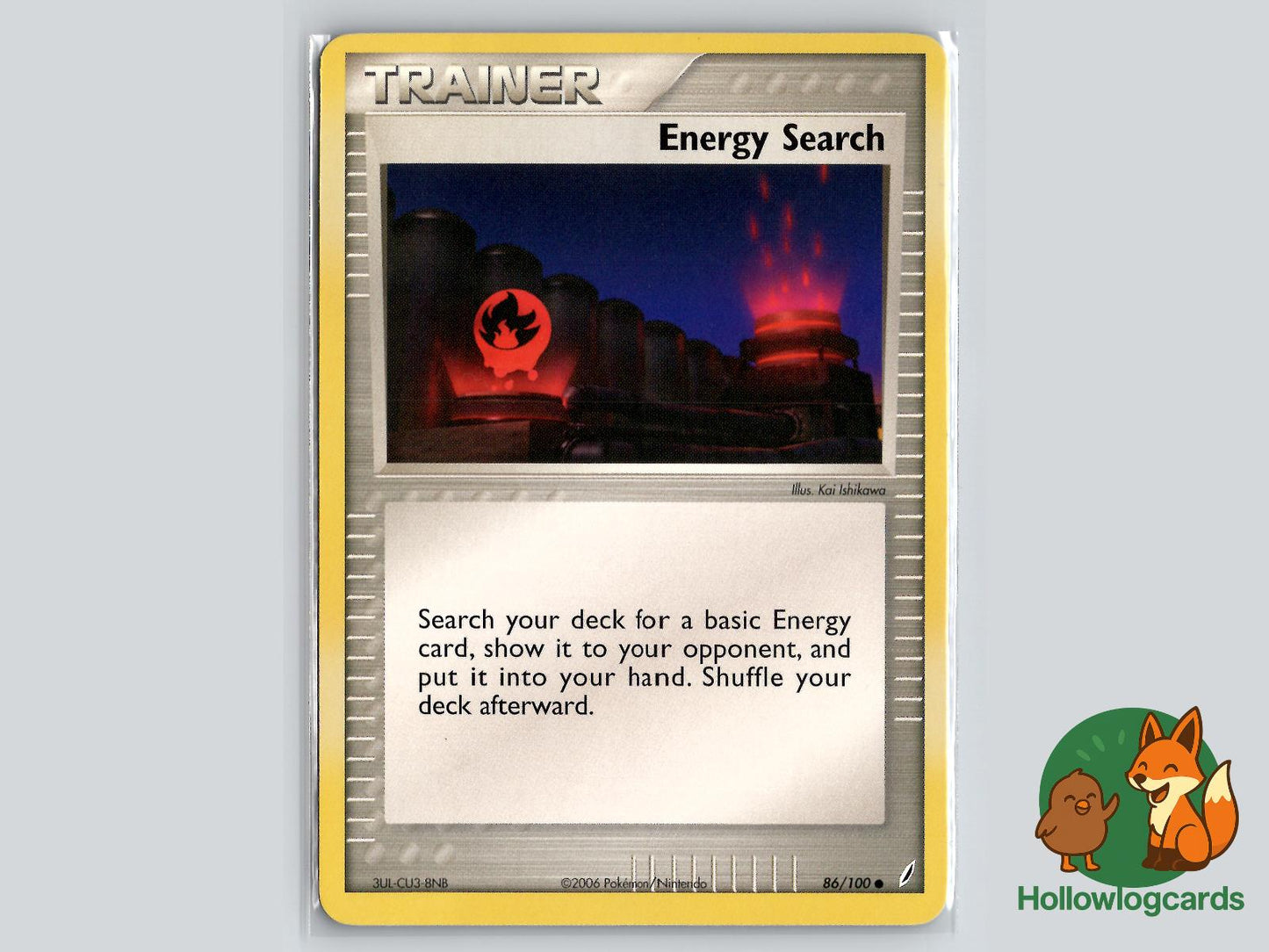 Energy Search (86/100) - Crystal Guardians Pokémon Card