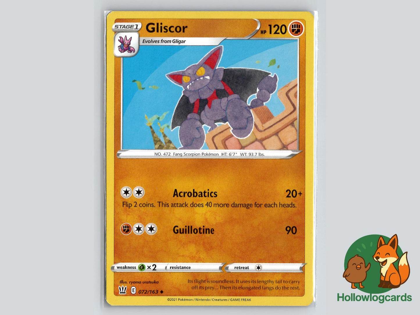 Gliscor (072/163) - Battle Styles Pokémon Card