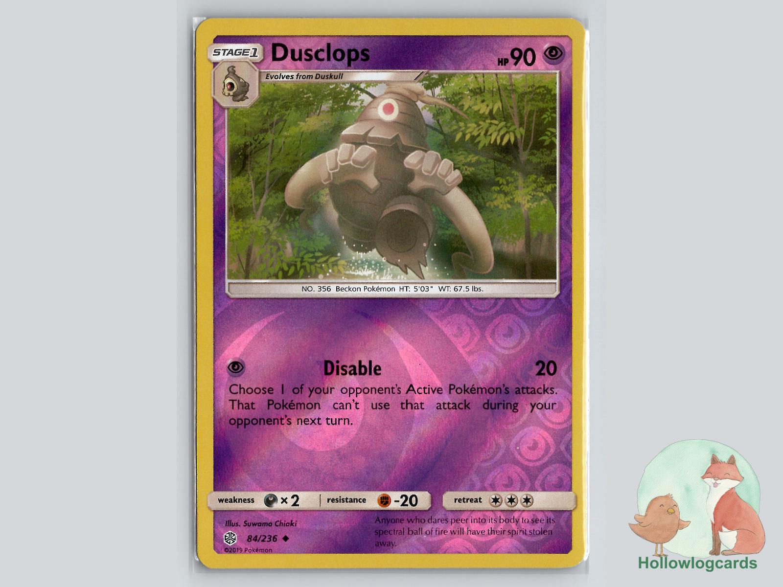 Dusclops (84/236) - Cosmic Eclipse Pokémon Card
