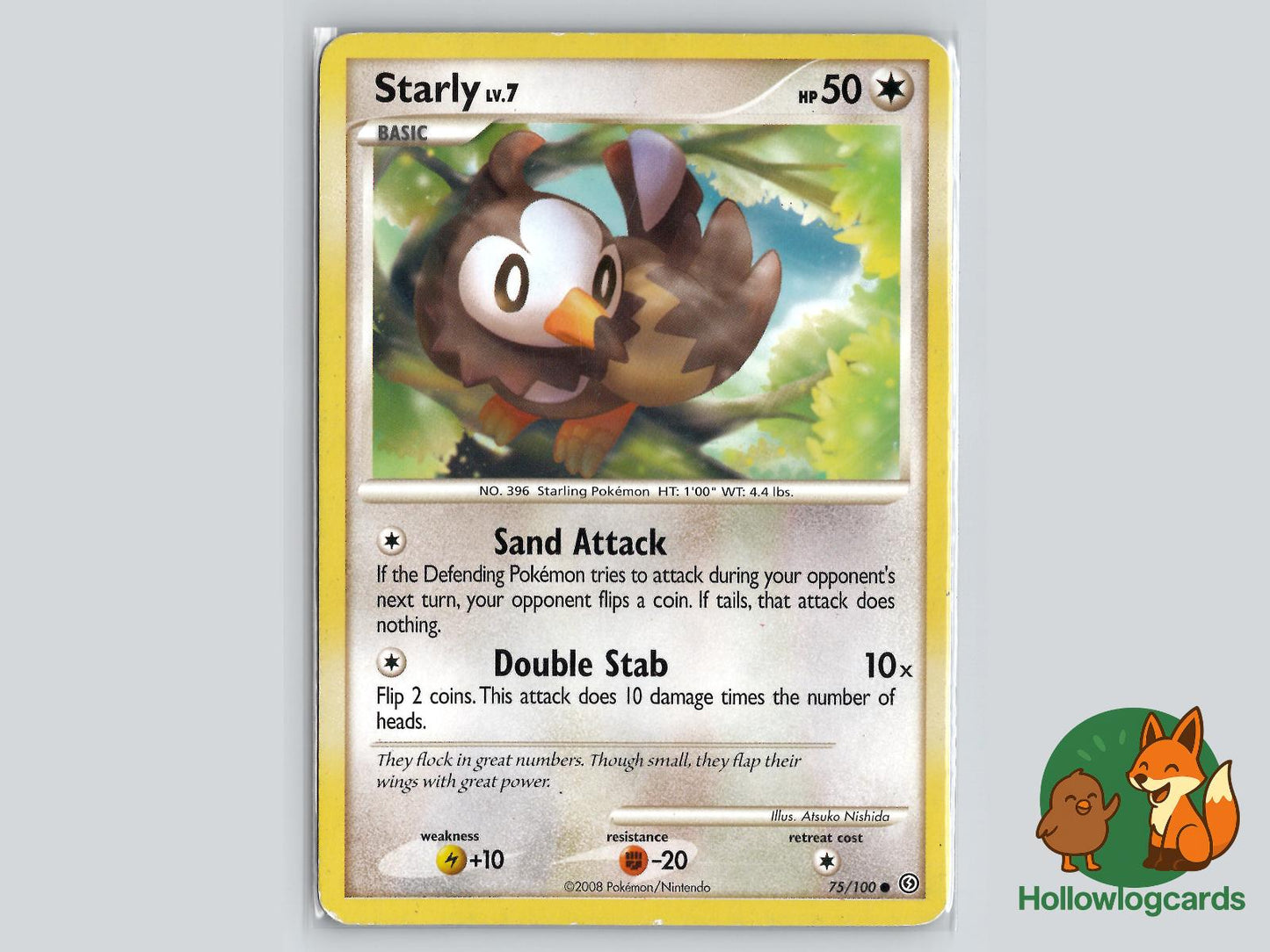 Starly (75/100) - Stormfront Pokémon Card