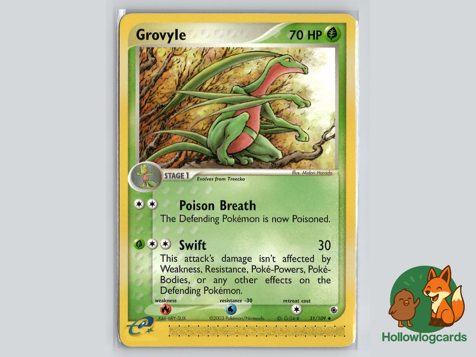 Grovyle (31/109) - Ruby & Sapphire Pokémon Card