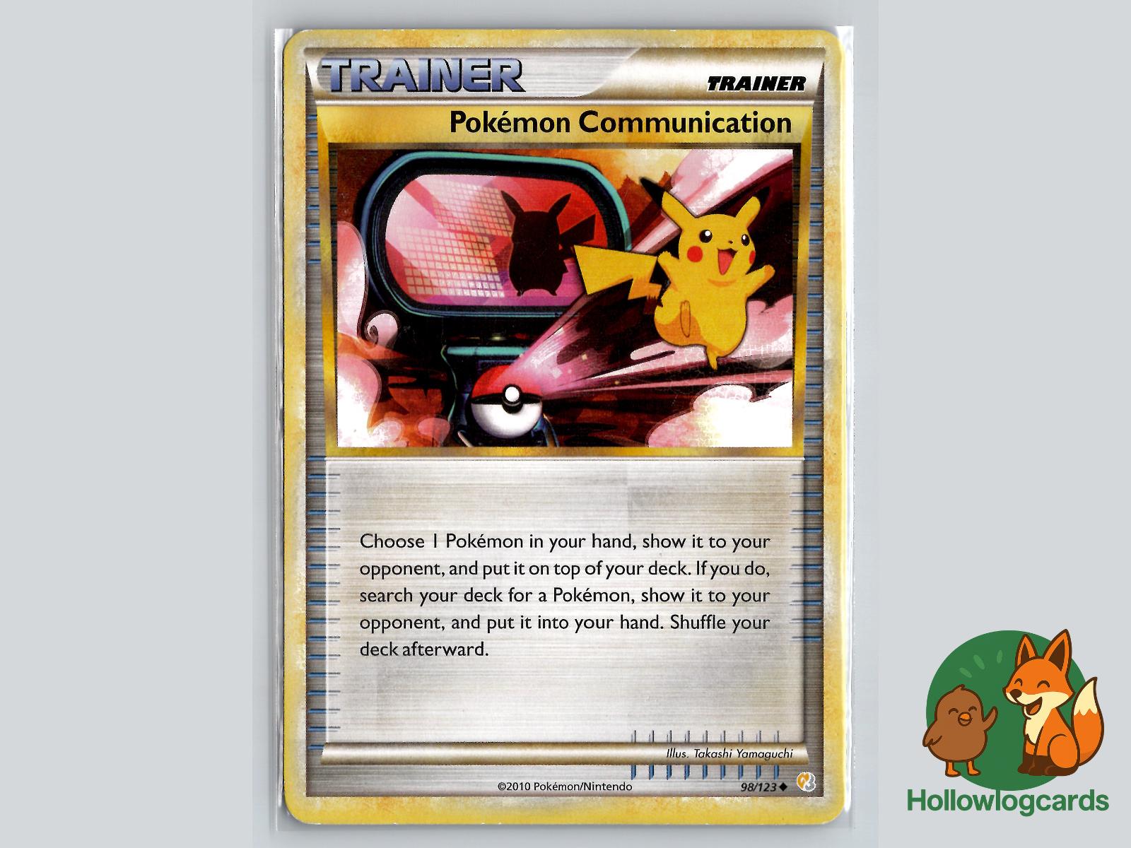 Pokemon Communication (98/123) - HeartGold & SoulSilver Pokémon Card