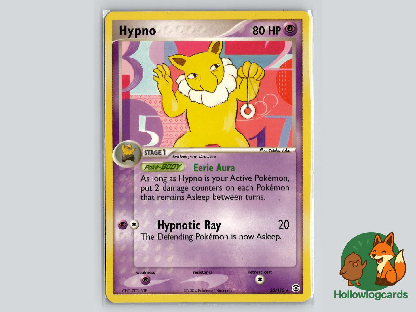 Hypno (25/112) - FireRed & LeafGreen Pokémon Card