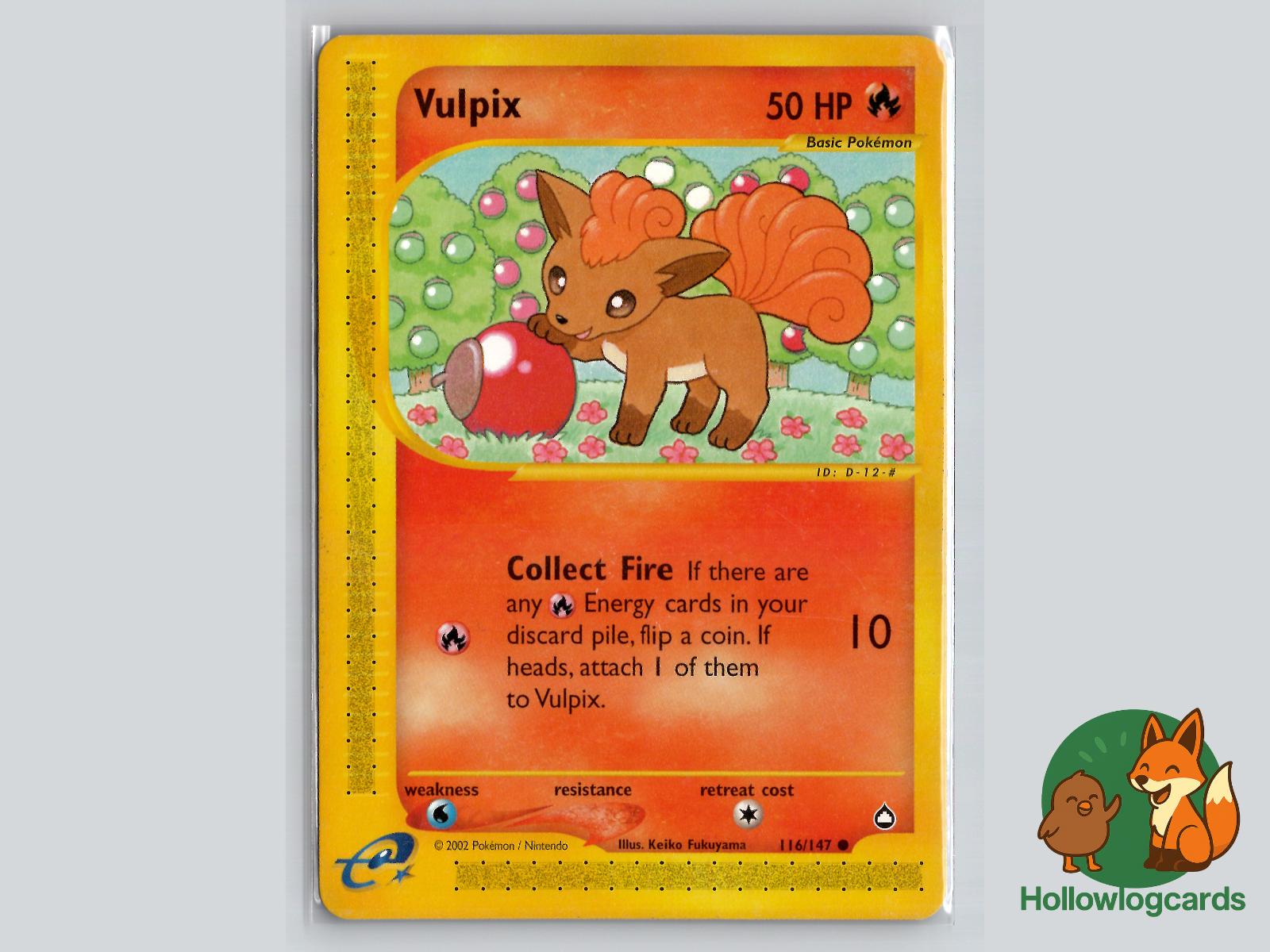 Vulpix (116/147) - Aquapolis Pokémon Card