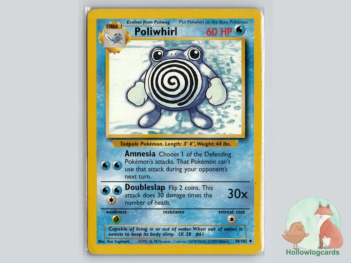 Poliwhirl (38/102) - Base Pokémon Card