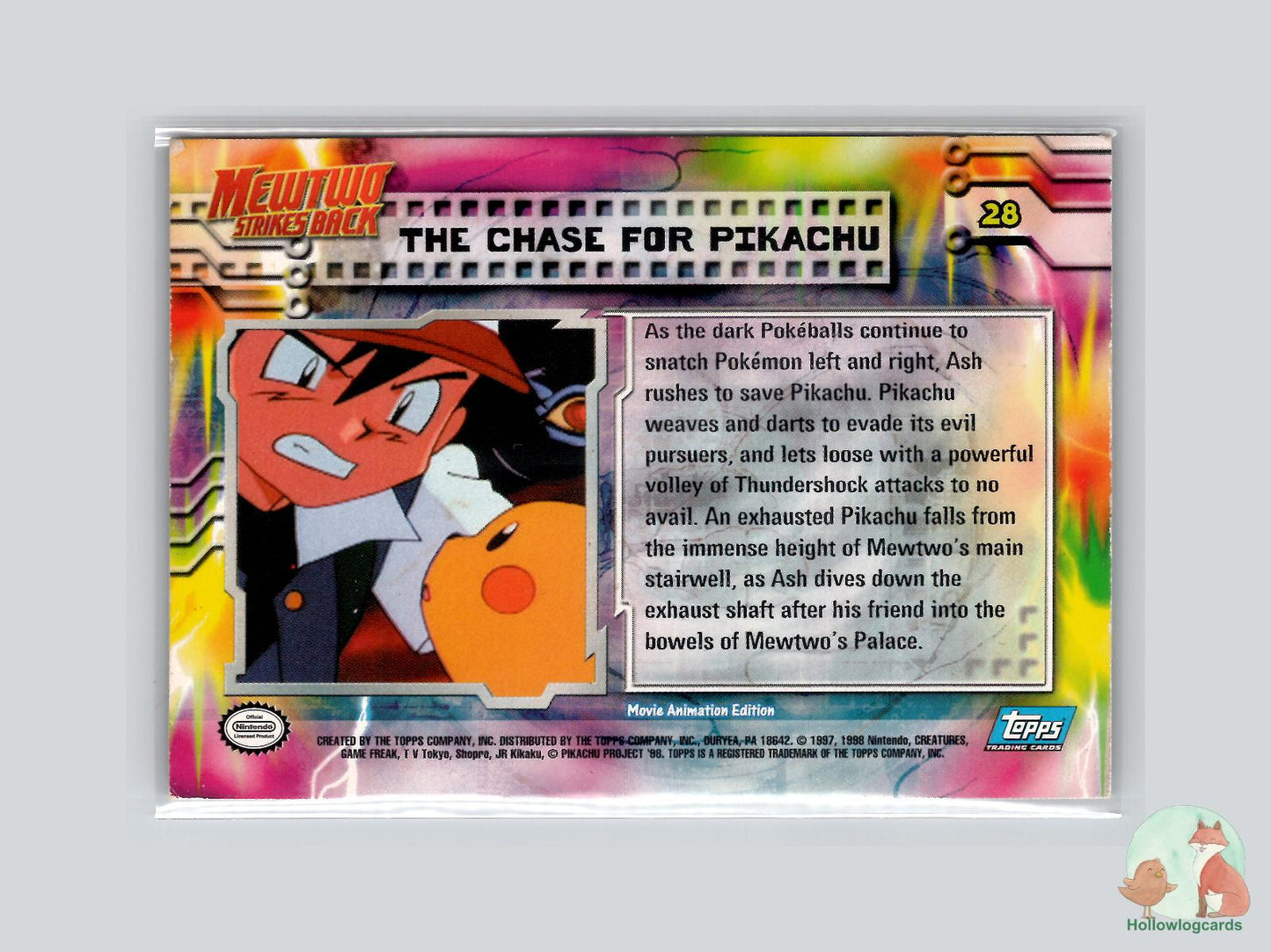 The Chase For Pikachu [Pikachu] (#28) Chrome - Topps Mewtwo Strikes Back
