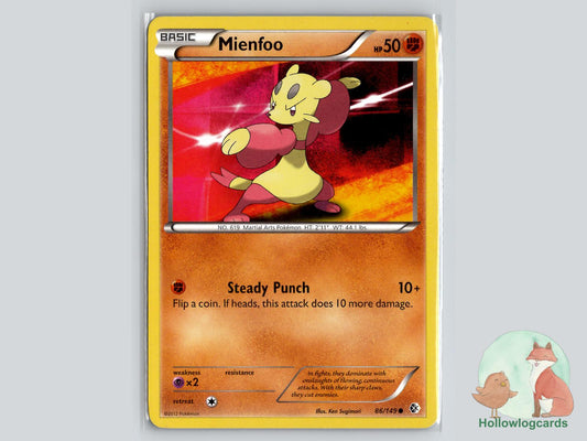 Mienfoo (86/149) - Boundaries Crossed Pokémon Card