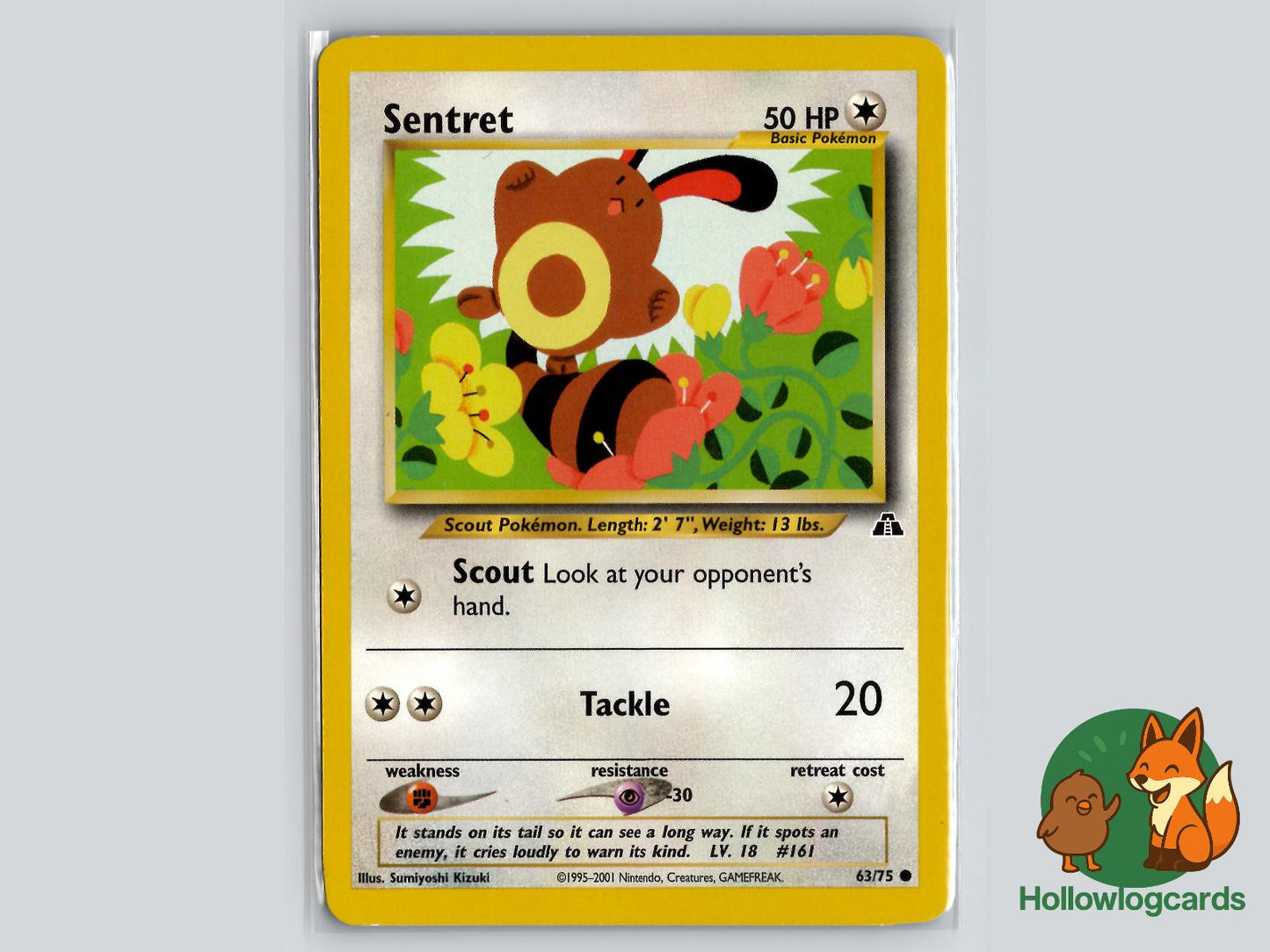 Sentret (63/75) - Neo Discovery Pokémon Card