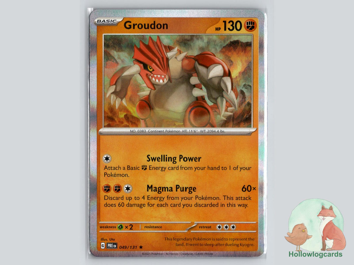 Groudon (049/131) - Prismatic Evolutions Pokémon Card