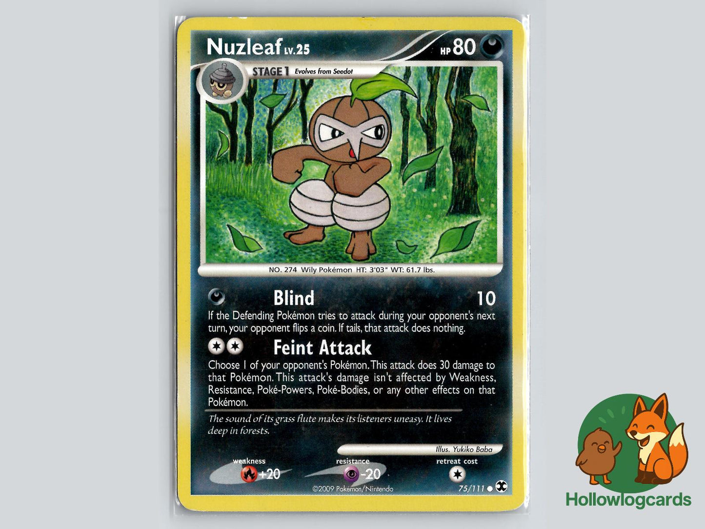 Nuzleaf (75/111) - Rising Rivals Pokémon Card