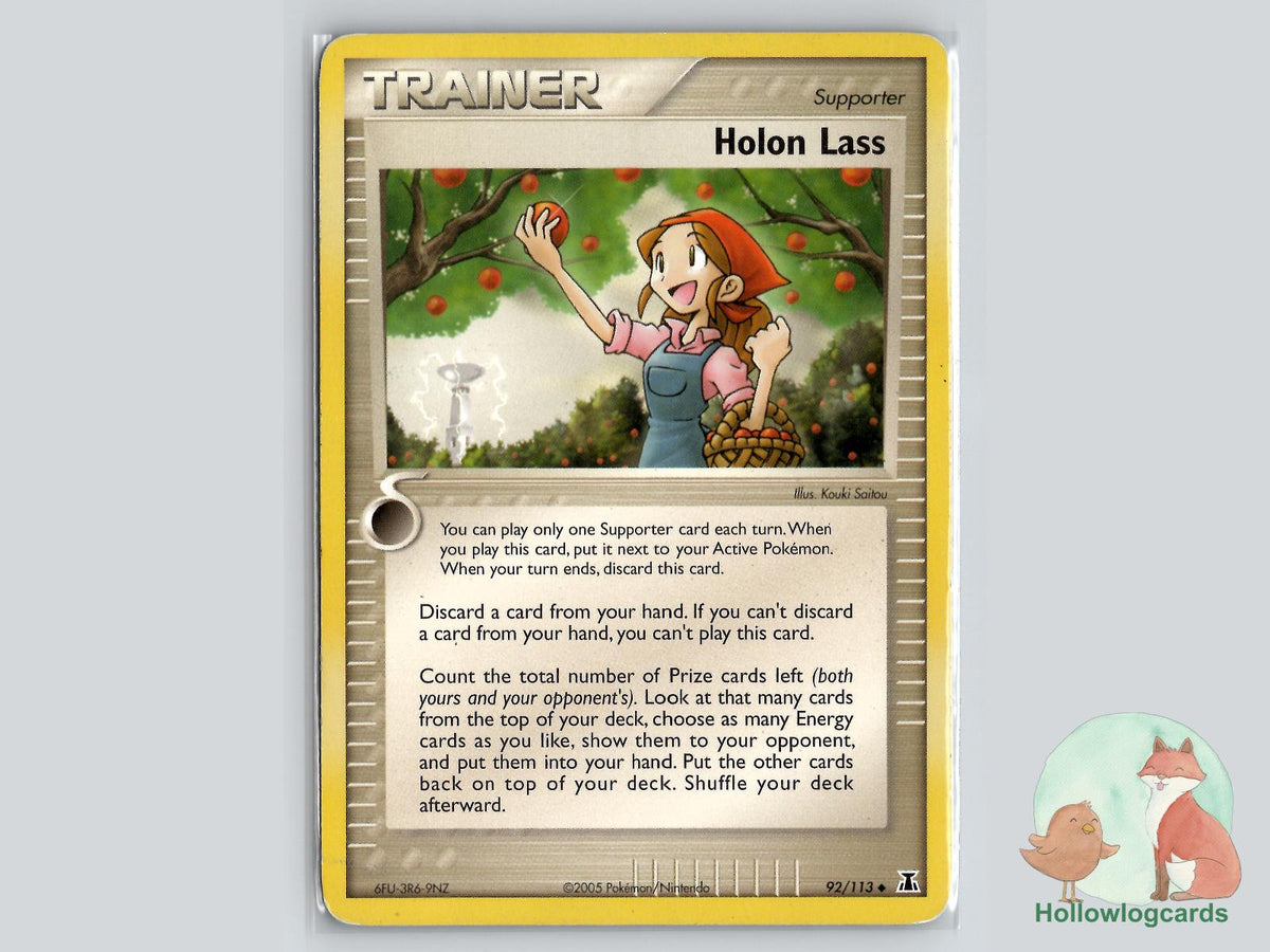 Holon Lass (92/113) - Delta Species Pokémon Card
