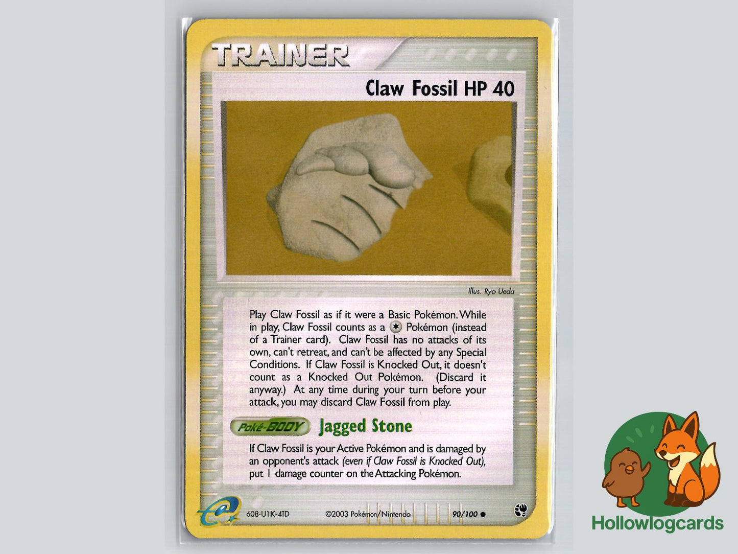 Claw Fossil (90/100) - Sandstorm Pokémon Card
