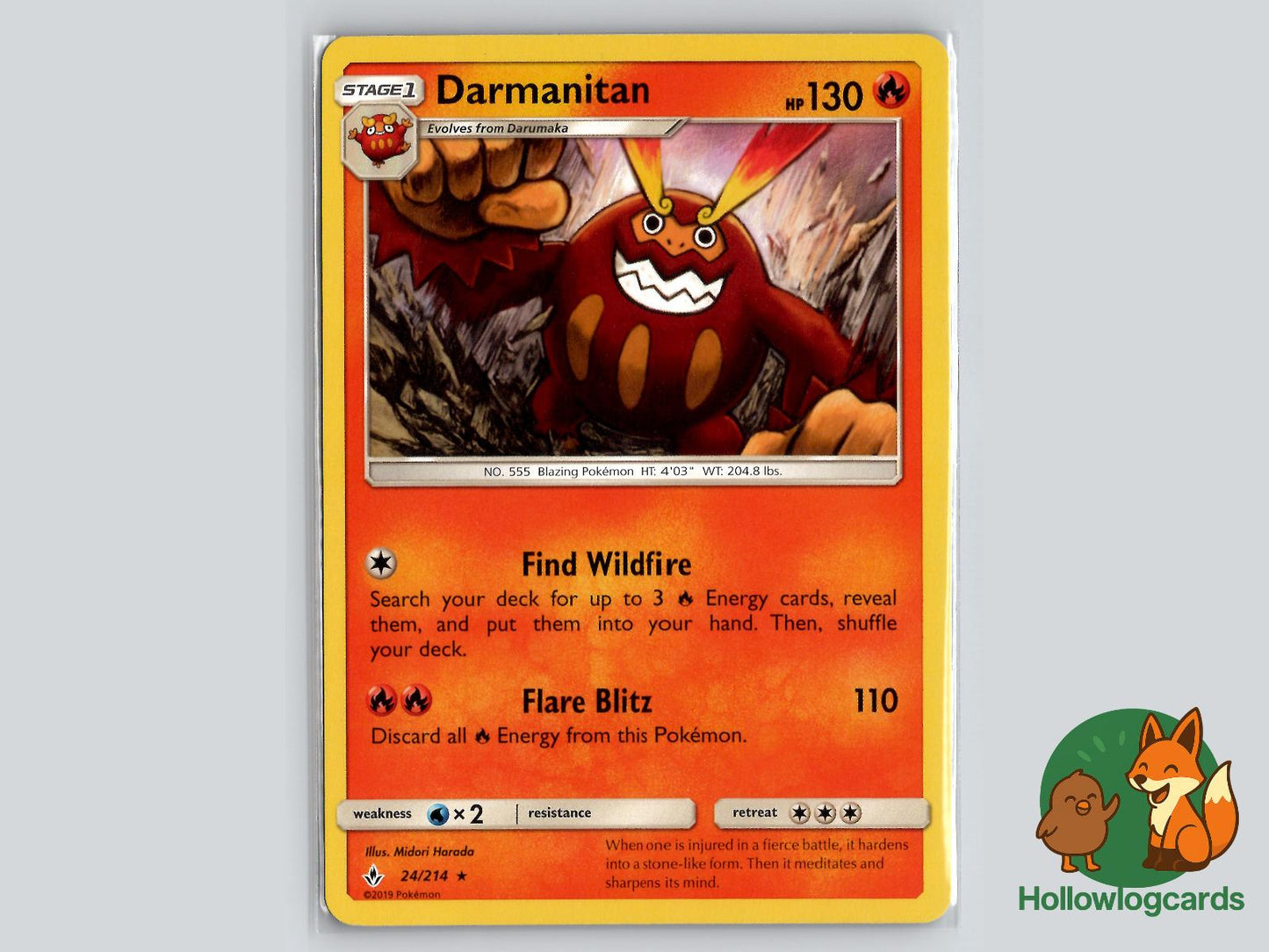 Darmanitan (24/214) - Unbroken Bonds Pokémon Card