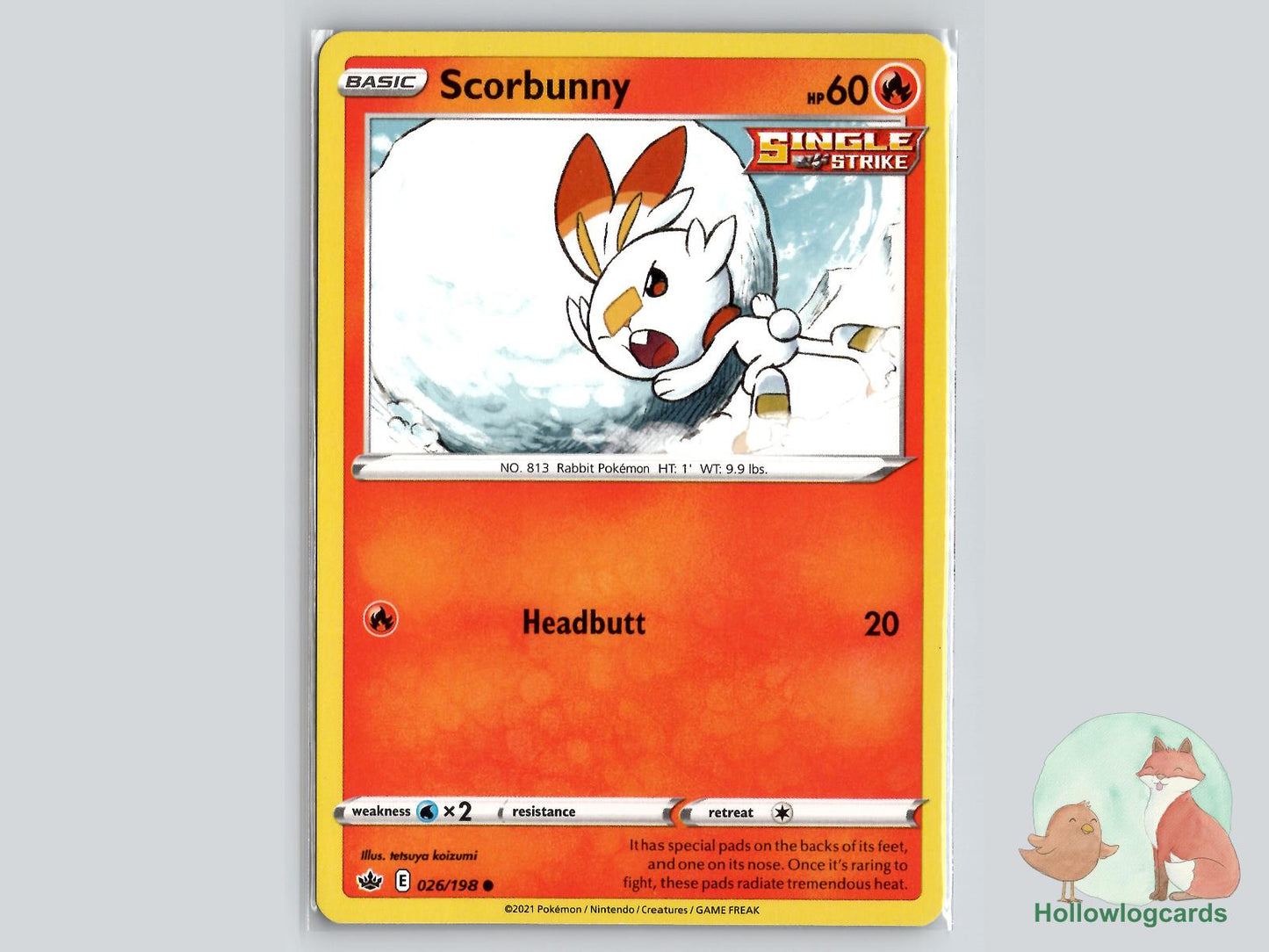 Scorbunny (026/198) - Chilling Reign Pokémon Card