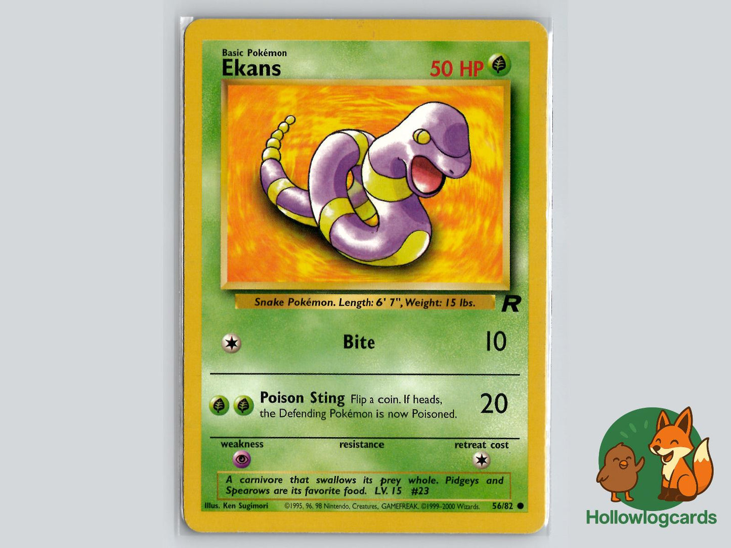 Ekans (56/82) - Team Rocket Pokémon Card