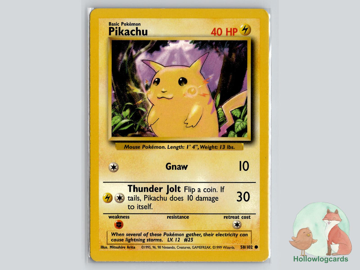 Pikachu (58/102) - Base Pokémon Card