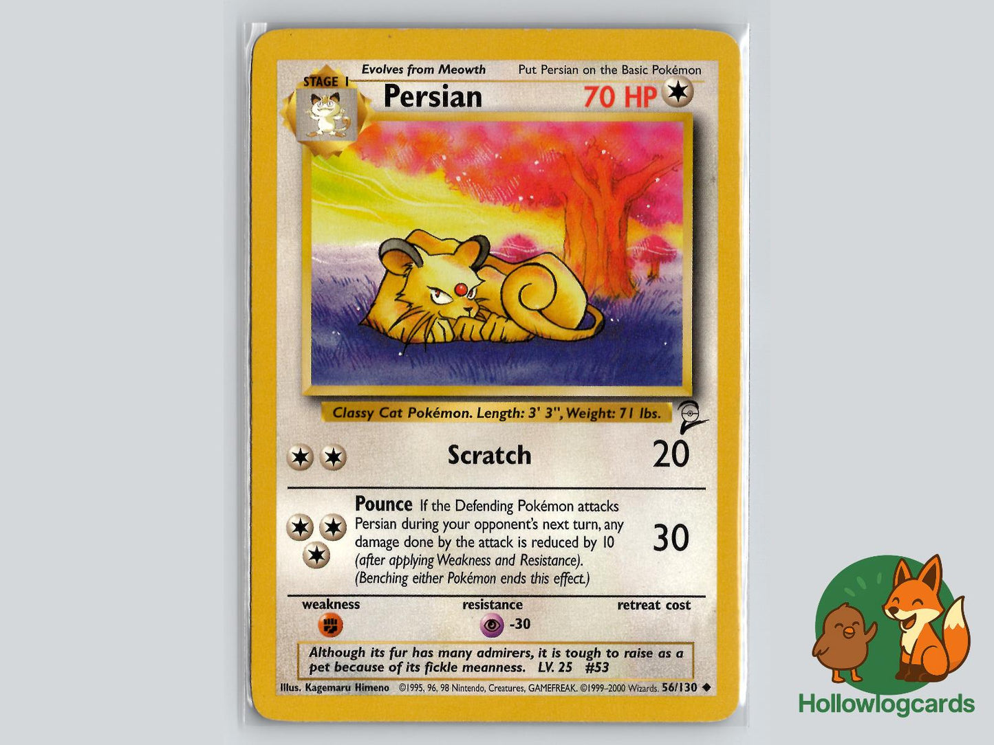 Persian (56/130) - Base Set 2 Pokémon Card