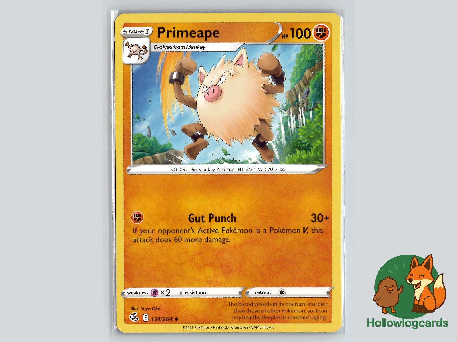 Primeape (134/264) - Fusion Strike Pokémon Card