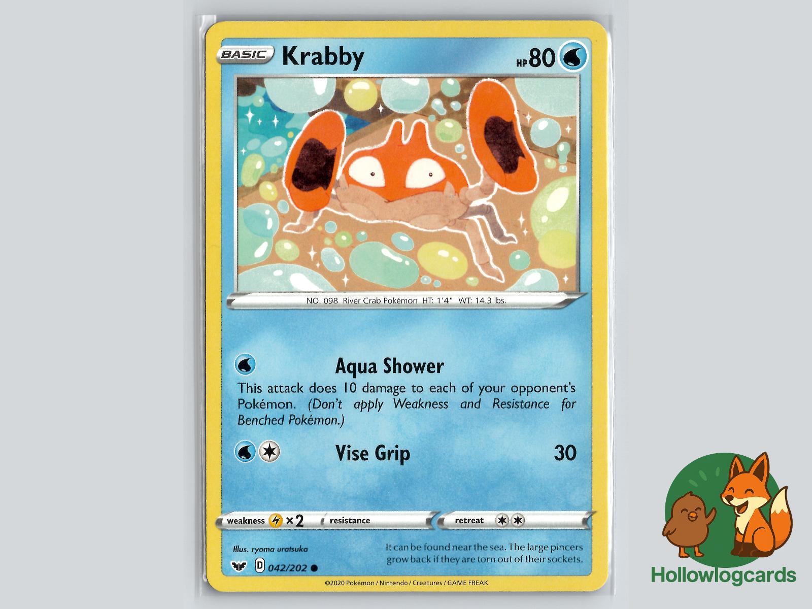 Krabby (042/202) - Sword & Shield Pokémon Card