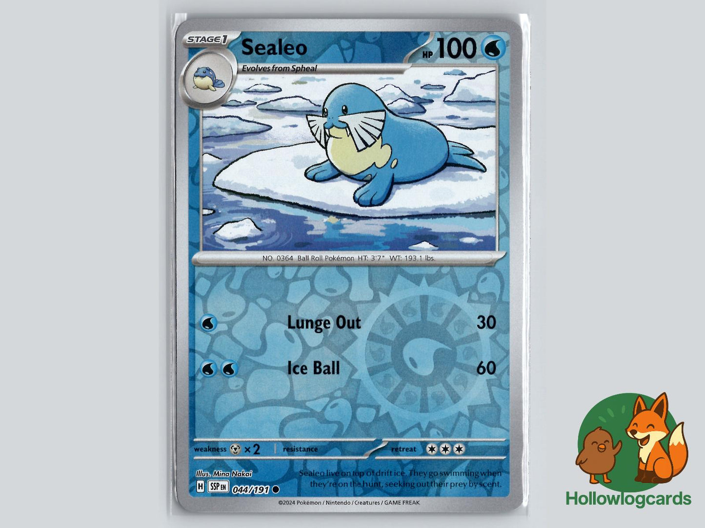 Sealeo (044/191) - Surging Sparks Pokémon Card