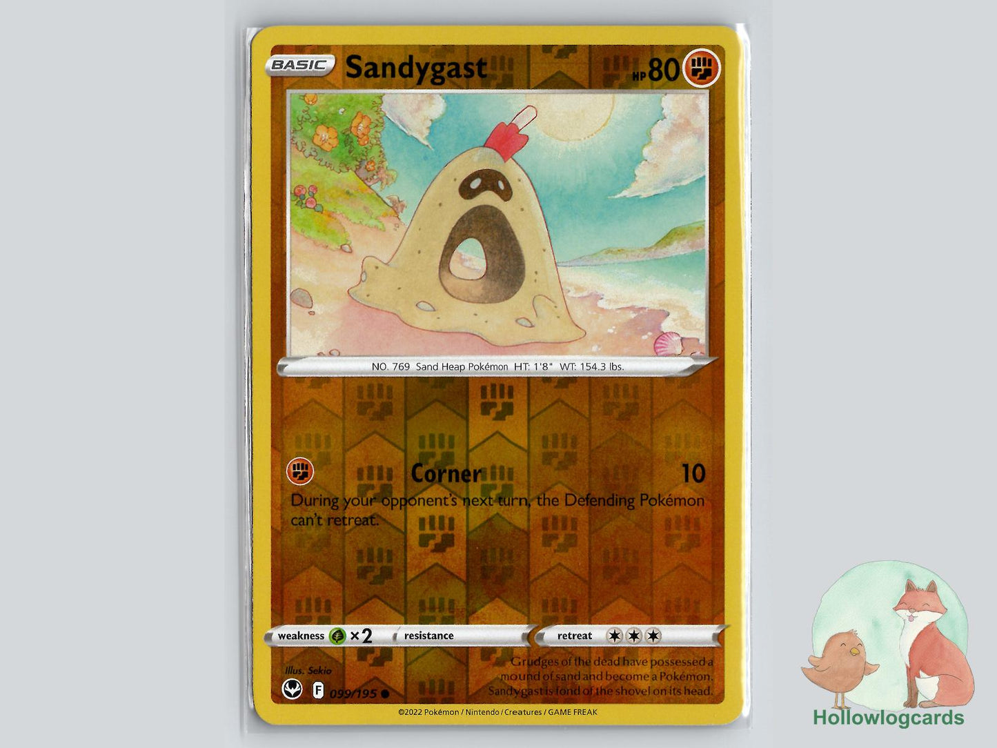 Sandygast (099/195) - Silver Tempest Pokémon Card