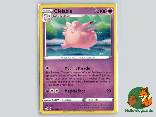 Clefable (054/172) - Brilliant Stars Pokémon Card