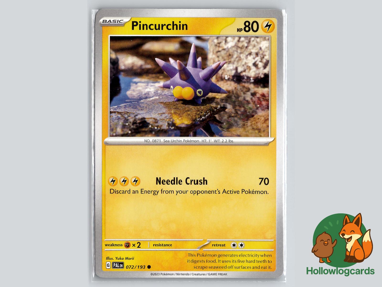 Pincurchin (072/193) - Paldea Evolved Pokémon Card