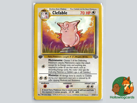 Clefable (17/64) - Jungle Pokémon Card