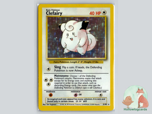 Clefairy (5/102) - Base Pokémon Card