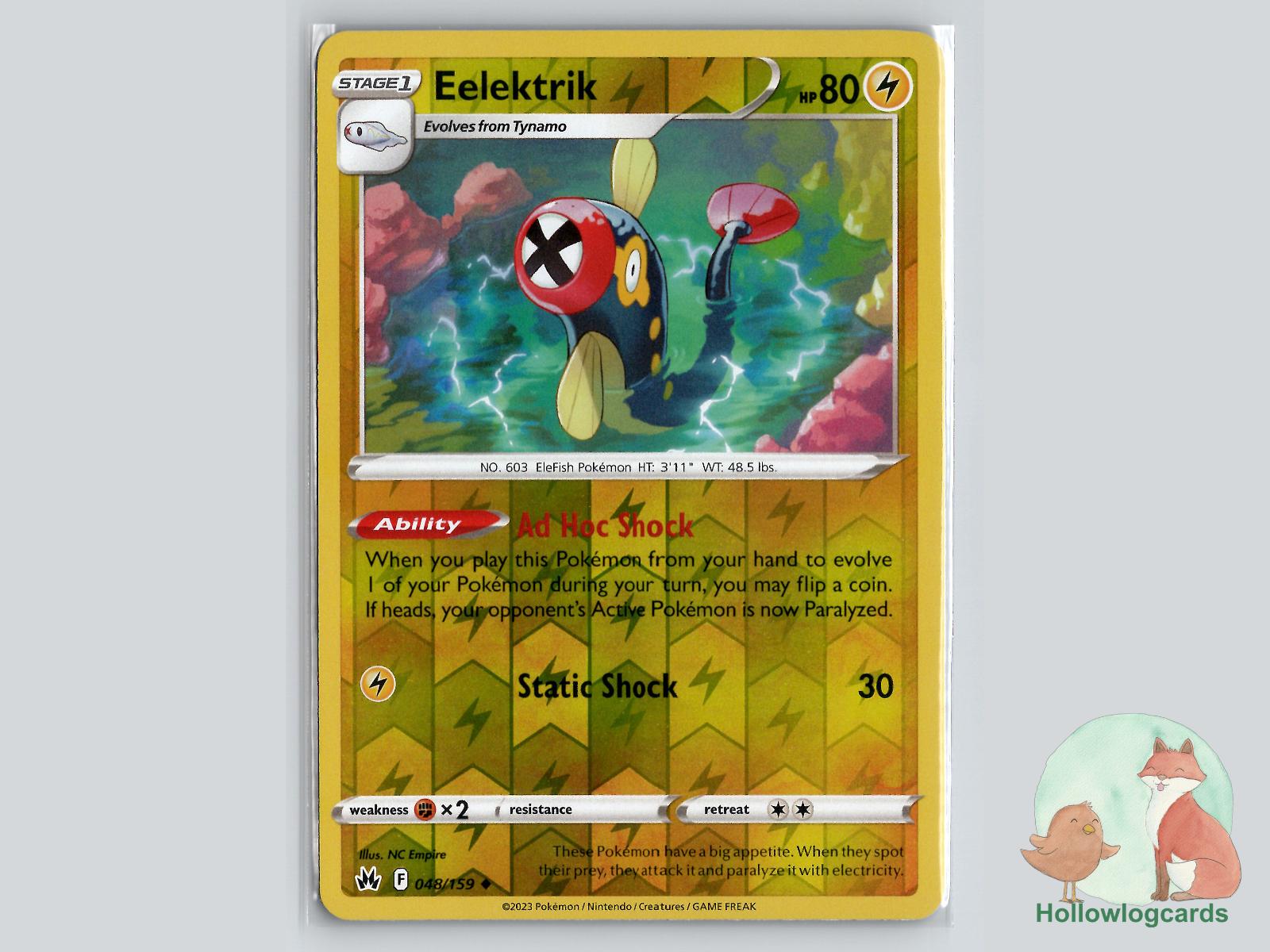 Eelektrik (048/159) - Crown Zenith Pokémon Card