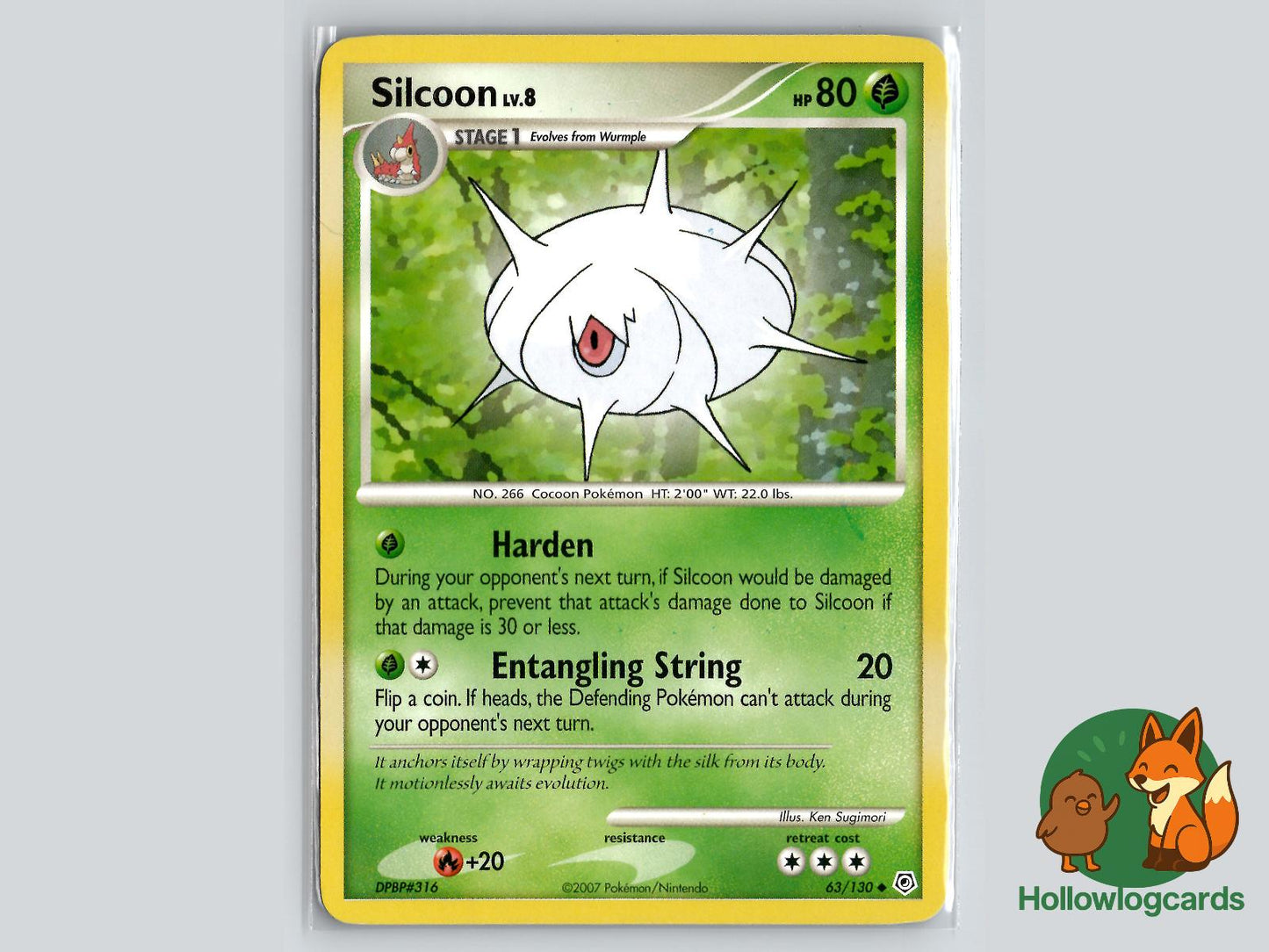 Silcoon (63/130) - Diamond & Pearl Pokémon Card