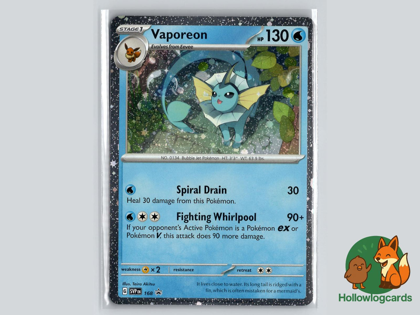 Vaporeon (168) - Scarlet & Violet Pokémon Card