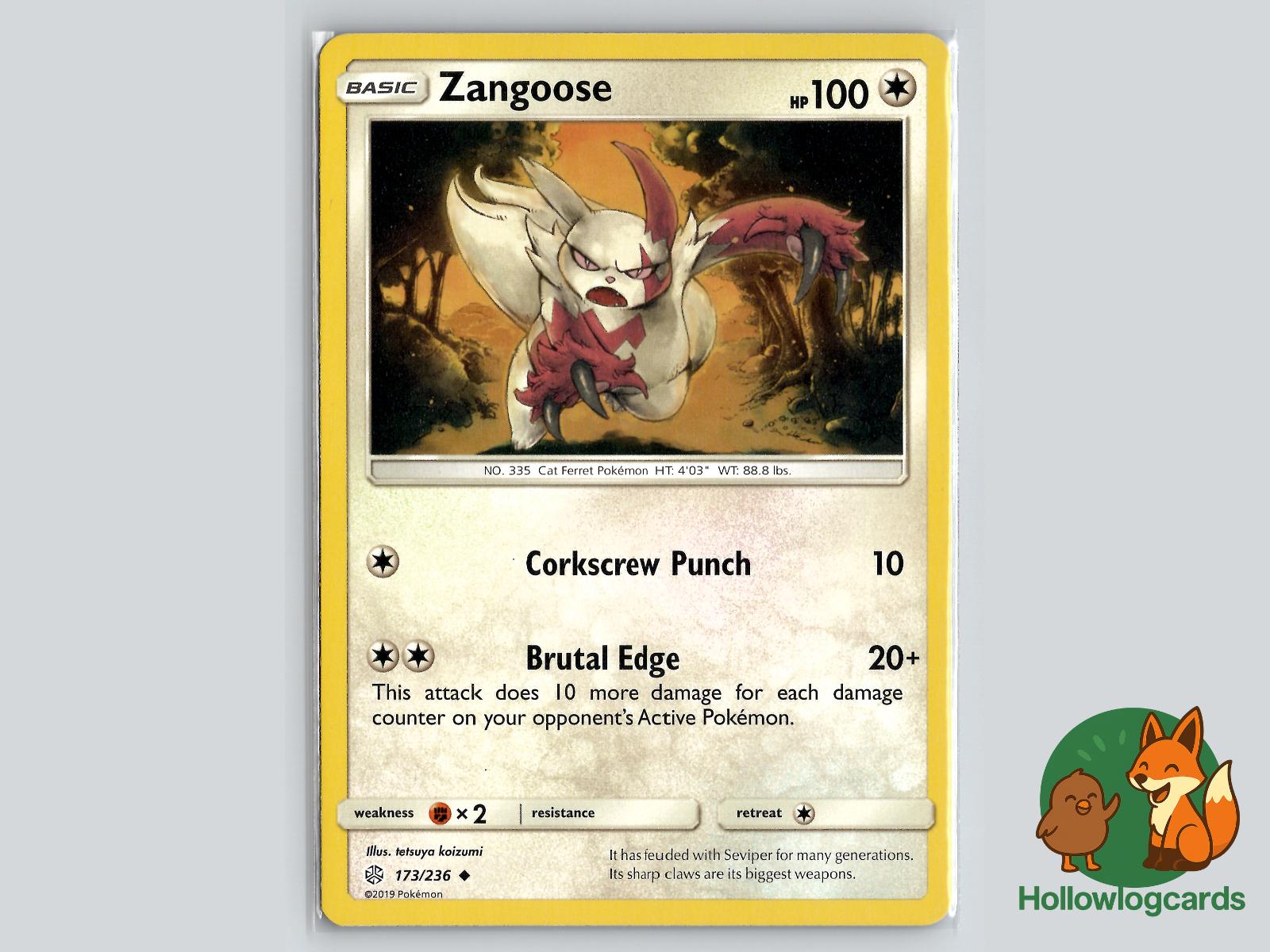 Zangoose (173/236) - Cosmic Eclipse Pokémon Card