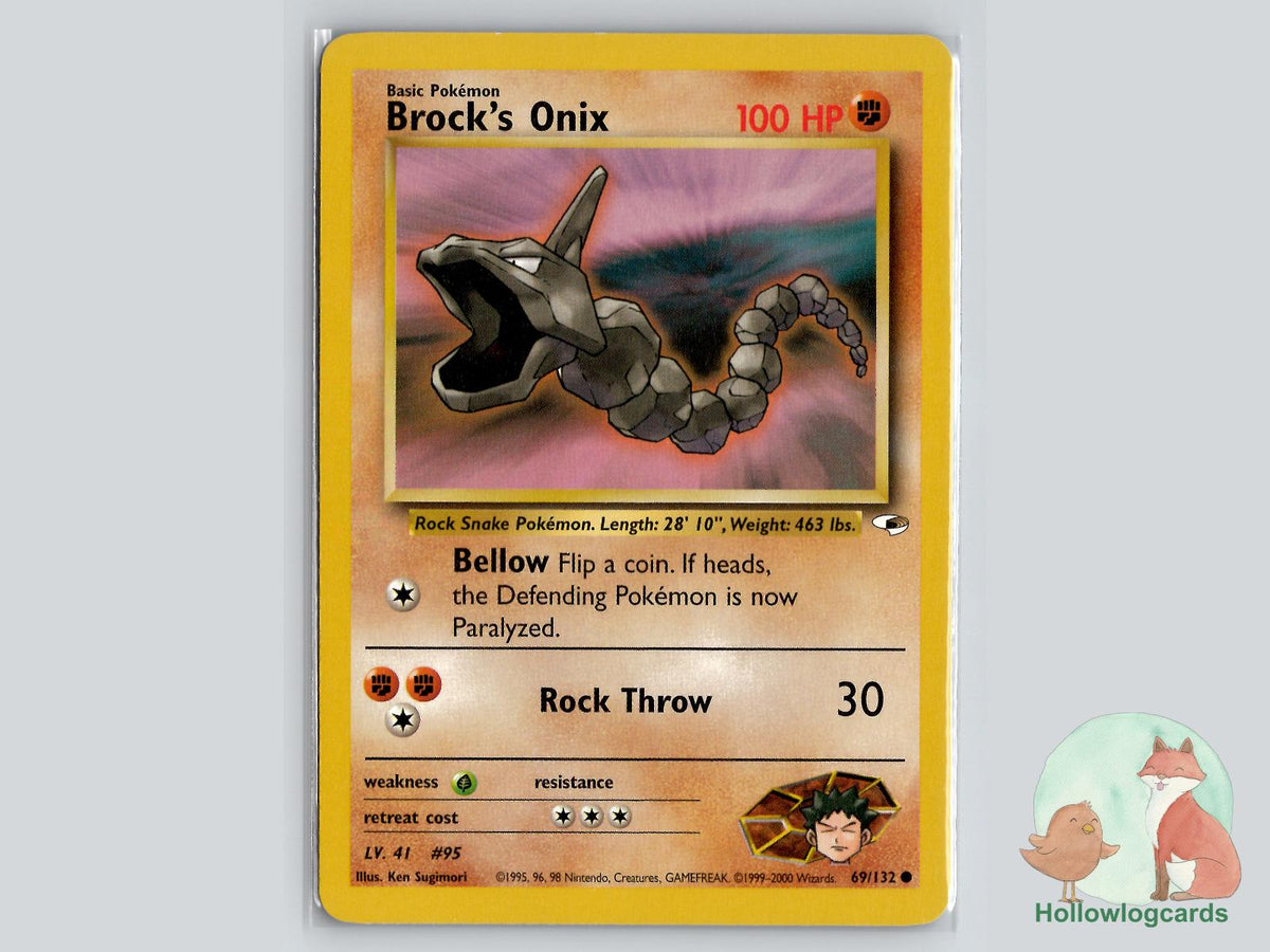 Brock's Onix (69/132) - Gym Heroes Pokémon Card