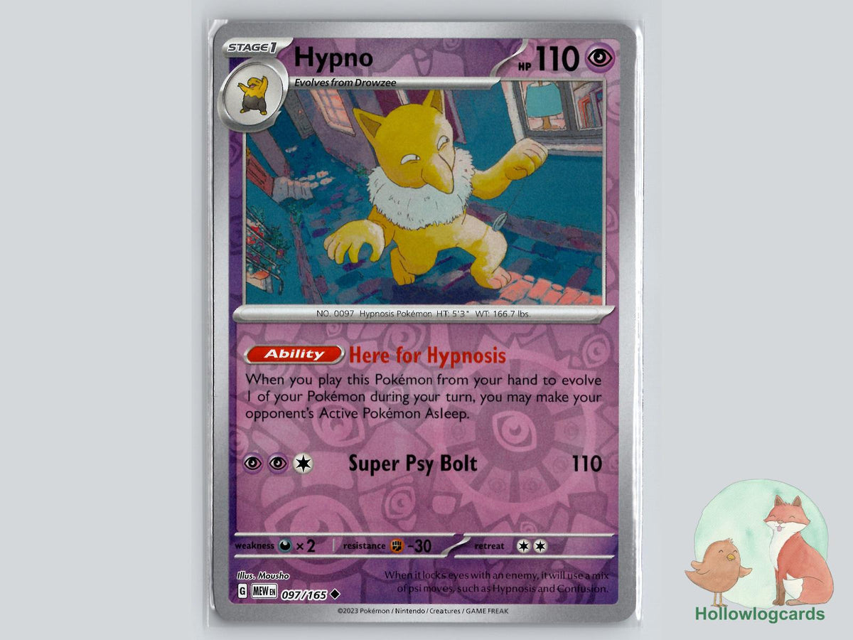Hypno (097/165) - 151 Pokémon Card