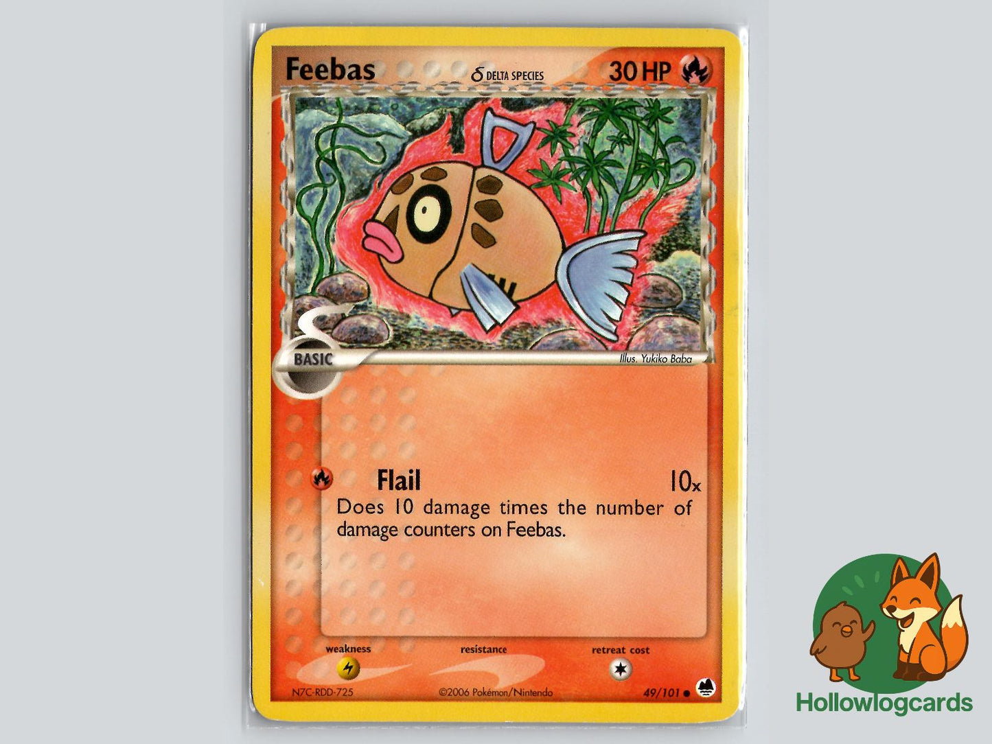 Feebas (49/101) - Dragon Frontiers Pokémon Card