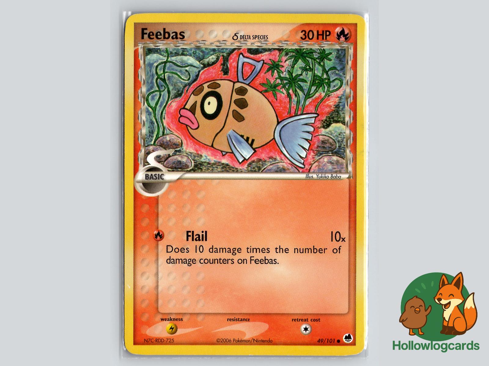 Feebas (49/101) - Dragon Frontiers Pokémon Card