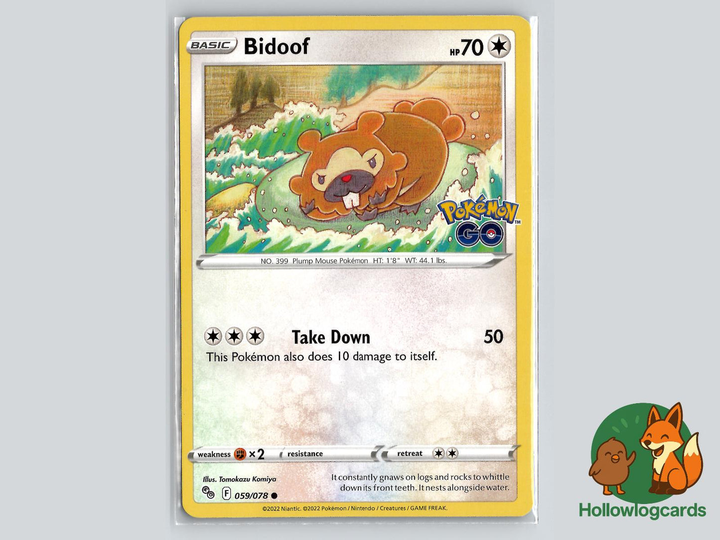 Bidoof (059/078) Pokémon Card
